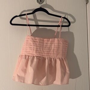Miami Light Pink Pleated Top
